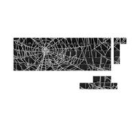 Oxxggkao Lot de touches 64/74 touches Customs Spiders Web avec impression latérale rétroéclairée pour claviers mécaniques 60, 61, 63, 64, 65