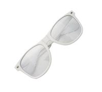 Oxxggkao Lunettes à effets d'amour - Lumières changeantes - Diffraction du cœur à la tombée de la nuit - Unisexe - Effet cœur de Noël, Blanc transparent D, taille unique