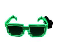 Oxxggkao Lunettes de soleil lumineuses pour événements nocturnes, verres réfléchissants, lunettes lumineuses pour festival de musique, rassemblement, décoration créative