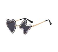 Oxxggkao Lunettes de soleil vintage disco amusantes pour fête des années 70 avec strass pour Halloween Noël drôles pour adultes