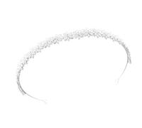 Oxxggkao Magnifique ornement de cheveux en pierre précieuse à cinq points avec cadre en alliage de cuivre résistant au ternissement, idéal pour la photographie, couronnes en zircon, accessoire pour