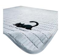Oxxggkao Matelas matelassé alternatif en duvet doux brossé pour un usage quotidien rond