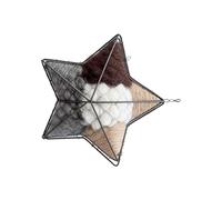 Oxxggkao Nichoir élégant en alliage pour une utilisation en extérieur, merveilleux passionnés, simple à installer sur les arbres, abri unique en forme d'étoile