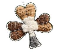 Oxxggkao Nid d'oiseau en forme de fleur décoration suspendue pour usage extérieur résistant symbole d'amour décoration extérieure décoration de jardin