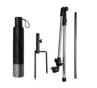 Oxxggkao Parapluie de pêche pliable à libération rapide avec pinces de table sécurisées pour la résistance au vent Parapluie de pêche
