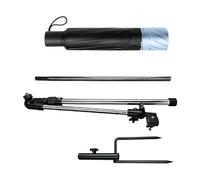 Oxxggkao Parapluie de pêche pliable à libération rapide avec pinces de table sécurisées pour la résistance au vent Parapluie de pêche