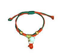 Oxxggkao Perles de Noël tressées faites à la main - Corde tressée réglable - Bijoux d'amitié pour couples - Cadeau de Noël - Bijoux mignons pour enfants et filles, taille unique, Comme décrit