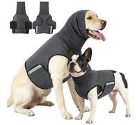 Oxxggkao Pet Anxious Gilet apaisant pour chien Design 2 en 1 Tissu polyester confortable facile à porter