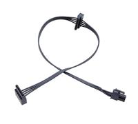 Oxxggkao Petit câble d'alimentation 4 broches/4 broches/6 broches vers double 15 broches pour disques durs 4P vers double disque dur câble d'alimentation remplacer le connecteur d'assemblage