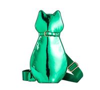 Oxxggkao Petit sac à bandoulière tendance en polyuréthane parfait pour le shopping, les rendez-vous et les fêtes, Vert