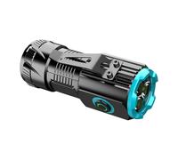 Oxxggkao Petite lampe de poche en aluminium 400 lumières haute puissance double source de lumière base 3 types étanche pour activités nocturnes lampe de poche extérieure étanche