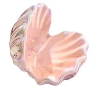 Oxxggkao Plat à bijoux en porcelaine robuste en forme de coquillage avec motif cactus - Plateau de rangement décoratif pour bijoux pour bagues, colliers et bagues en céramique