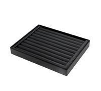 Oxxggkao Plateau de présentation de bijoux pour colliers et boucles d'oreilles 20 x 25 cm, étui élégant avec base sécurisée, plateau à bijoux antidérapant