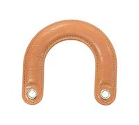 Oxxggkao Poignées de rechange en cuir pour sac à main, fournitures de fabrication de sacs, sangles de sac à main avec trou en métal pour sacs à main, accessoires de bricolage, marron