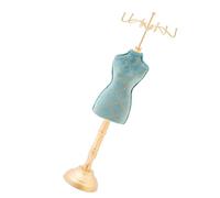 Oxxggkao Porte-bijoux élégant avec motif princesse bleue pour femmes et filles, décoration de coiffeuse, porte-bijoux pour robe de princesse