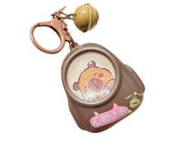 Oxxggkao Porte-clés Capybaras lumineux portable en forme d'animal de dessin animé pour sac à dos élégant Veilleuse porte-clés Capybaras Veilleuse Accessoire, b, taille unique