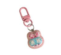 Oxxggkao Porte-clés élégant en forme d'animal - Couleurs pastel - Robuste - Pour femme et adolescente - Accessoire de sac à dos élégant, b, taille unique