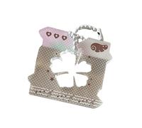 Oxxggkao Porte-clés multifonction en forme de note de musique - Texture acrylique - Convient pour diverses occasions - Porte-clés sur le thème de la musique artistique, E, taille unique