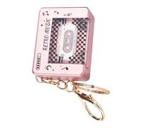Oxxggkao Porte-clés radio rétro avec motifs miniatures évoquant des souvenirs d'enfance pour les amateurs de styles vintage et les créateurs de tendances tendance Accessoire de design nostalgique, b