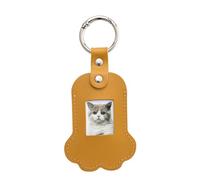 Oxxggkao Porte-clés souvenir en cuir pour animal domestique - Breloque unique en forme de pattes pour animaux de compagnie, souvenirs, créativité, perte d'animal domestique