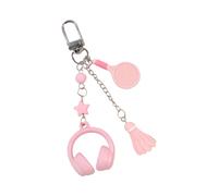 Oxxggkao Porte-clés tendance avec écouteurs créatifs et design badminton - Convient pour les clés de sac, décoration de badminton, a, taille unique