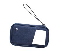 Oxxggkao Portefeuille de documents de voyage avec blocage RFID avec fermeture éclair imperméable et fente pour carte d'embarquement dédiée pour voyageurs fréquents, étui compact pour passeport
