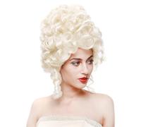 Oxxggkao Postiche élaborée en fibre artificielle pré-modelée du XVIIIe siècle pour costume et drames d'époque victorienne