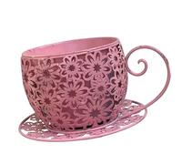 Oxxggkao Pot de fleurs en métal avec breloque artistique rétro pour faire pousser des fleurs sur une terrasse, une table basse, un pot de fleurs