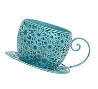 Oxxggkao Pot de fleurs en métal avec breloque artistique rétro pour faire pousser des fleurs sur une terrasse, une table basse, un pot de fleurs