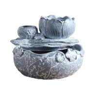 Oxxggkao Pots de fleurs pratiques en résine texturés pour décoration de jardin d'intérieur - Convient pour les verdures d'intérieur - Pots de fleurs en résine