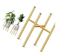 Oxxggkao Récipient à fleurs contemporain du milieu du siècle - Règles dorées lisses - Complète le ranch non conformiste - Pour salon, porche, utilisation avec base de rencontre