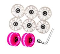 Oxxggkao Remplacement de Roues de Patins à roulettes avec roulements, Roue Quads pour Planche à roulettes à Double rangée, Roue intérieure ou extérieure