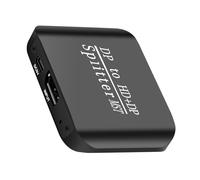 Oxxggkao Répartiteur d'affichage de 2 moniteurs DP vers HDTV - Résolution 4K 60 Hz - Boîtier en fer - Connecteurs et répartiteur MST pour téléviseur HD