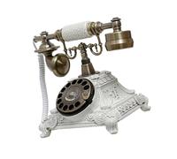 Oxxggkao Répliques de téléphone fixe en résine à l'ancienne, décoration de table, étagère pour étude, bibliothèque, cadeau, répliques de téléphone antique, décoration