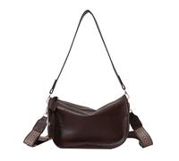 Oxxggkao Sac à bandoulière large bande vintage aisselles en cuir PU sous les bras pour fille et femme, sac à main tendance, multi-fonctionnel, capacité de rangement, café, One Size