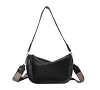Oxxggkao Sac à bandoulière large bande vintage aisselles en cuir PU sous les bras pour fille et femme, sac à main tendance, multi-fonctionnel, capacité de rangement, Noir , One Size