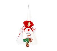 Oxxggkao Sac à bonbons de Noël festif avec imprimé dessin animé pochette de rangement avec cordon de serrage pour ranger des friandises et des chocolats sacs cadeaux surprise, a, Taille unique