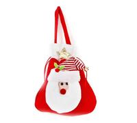 Oxxggkao Sac à bonbons de Noël festif avec imprimé dessin animé pochette de rangement avec cordon de serrage pour ranger des friandises et des chocolats sacs cadeaux surprise, Sac fourre-tout Père