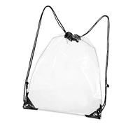 Oxxggkao Sac à cordon transparent approuvé par les stades, sac à dos transparent avec fermeture éclair sur le devant, sac cadeau transparent pour événement de stade