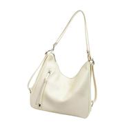 Oxxggkao Sac à dos convertible multifonction de grande capacité en polyuréthane avec sangle convertible pour bureau, école et voyage, sac à bandoulière de grande capacité, jaune