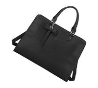 Oxxggkao Sac à main pour ordinateur portable à la mode pour femmes en cuir PU affaires et trajets en bandoulière sac à bandoulière décontracté top porte-monnaie sac pour ordinateur portable, Noir