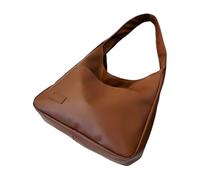 Oxxggkao Sac à main spacieux en polyuréthane avec compartiments intérieurs, sac à bandoulière élégant, sac à bandoulière multifonction, sac à main rétro pour un usage quotidien, marron, One Size