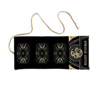 Oxxggkao Sac de rangement pour cartes sur le thème mystique - Durable - Tissu en polylin coloré - Résistant à l'eau - Pliable - Pour divination et tarots