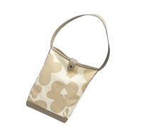 Oxxggkao Sac seau élégant à motif floral pour femme, grande capacité, porté à la main ou au-dessus du sac à main tendance, kaki, One Size