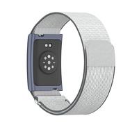 Oxxggkao Sangle de rechange ventilée en polyamide pour traqueurs d'activité physique avec anneau en aluminium avec plan de protection secret en noir ou blanc