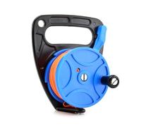 Oxxggkao Scubas Moulinet de plongée à cliquet avec poignée interrupteurs d'arrêt Haute visibilité Ligne rétractable Bobine de doigt de plongée Facile à utiliser Haute visibilité Bobine de doigt de