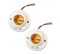 Oxxggkao Smartly E27 détecteurs de Base à vis Douille de lumière Prise de contrôle de la lumière sonore pour Une Utilisation intérieure et extérieure économe en énergie Porte-Ampoule