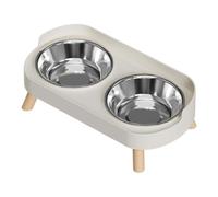 Oxxggkao Station d'alimentation surélevée pour animaux de compagnie anti-éclaboussures pour chiens confortables Gamelle de salle à manger couleur vive anti-déversement