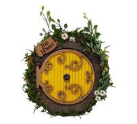 Oxxggkao Statue de porte miniature en bois unique et artistique à suspendre pour chambre d'enfant et espace de vie avec porte mystique miniature sur le thème de la fantaisie pour arbre