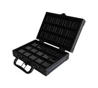 Oxxggkao Support à bijoux en alliage d'aluminium robuste pour le voyage avec motifs pour un rangement sécurisé des objets de valeur sur le chemin, organiseurs portables de pierres précieuses